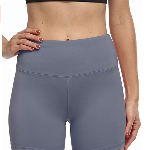 𝅺WOMEN’S High Waist Workout Shorts - Picture 2 of 6